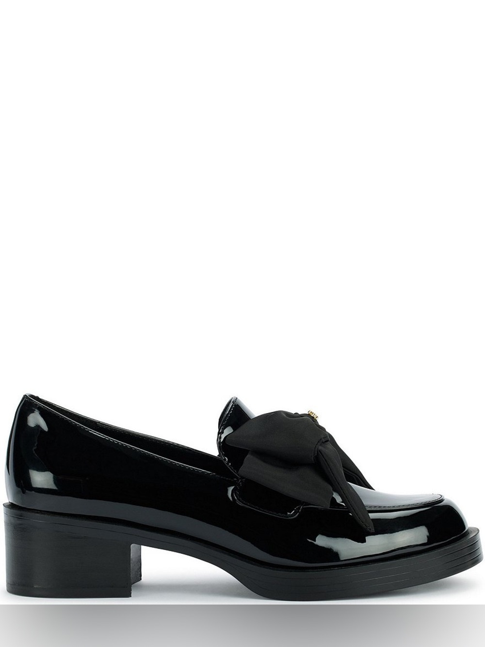 NWT KARL LAGERFELD PARIS Camilia Patent Leather Bow Detail Loafer Pumps Sz 8,5 - Picture 3 of 16